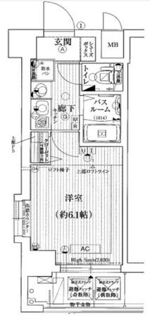 エステムコート神戸県庁前Ⅲフィエルテの物件間取画像